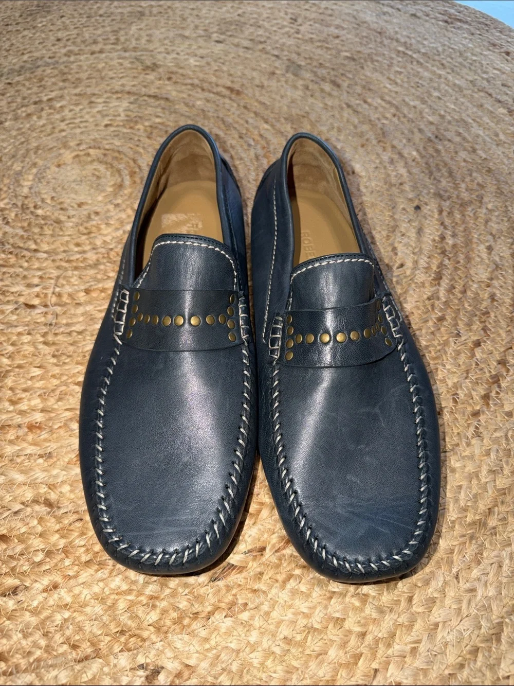Robert Zur Men's Navy Blue Loafers size 12M